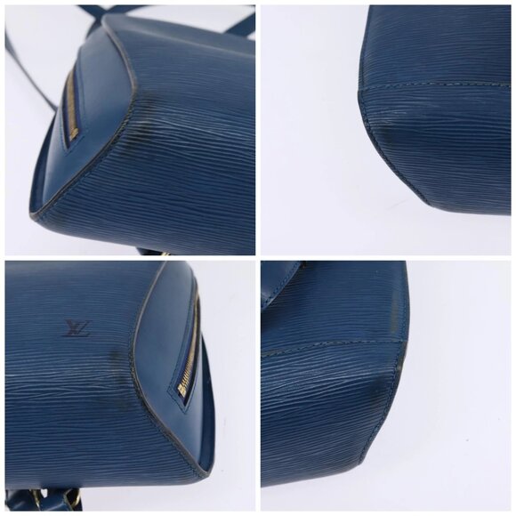 LOUIS VUITTON Epi Mabillon Backpack Blue - Picture 15 of 15
